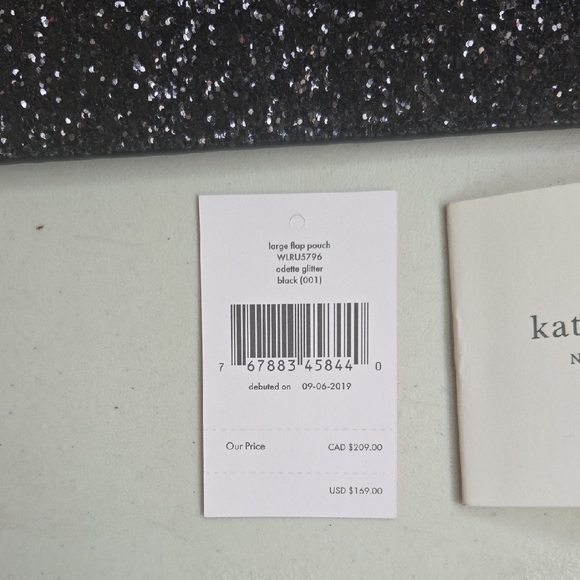 Kate Spade Sparkling Black Clutch - Picture 2 of 7
